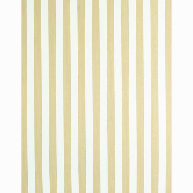 Schumacher Edwin Stripe Medium Sand Wallpaper