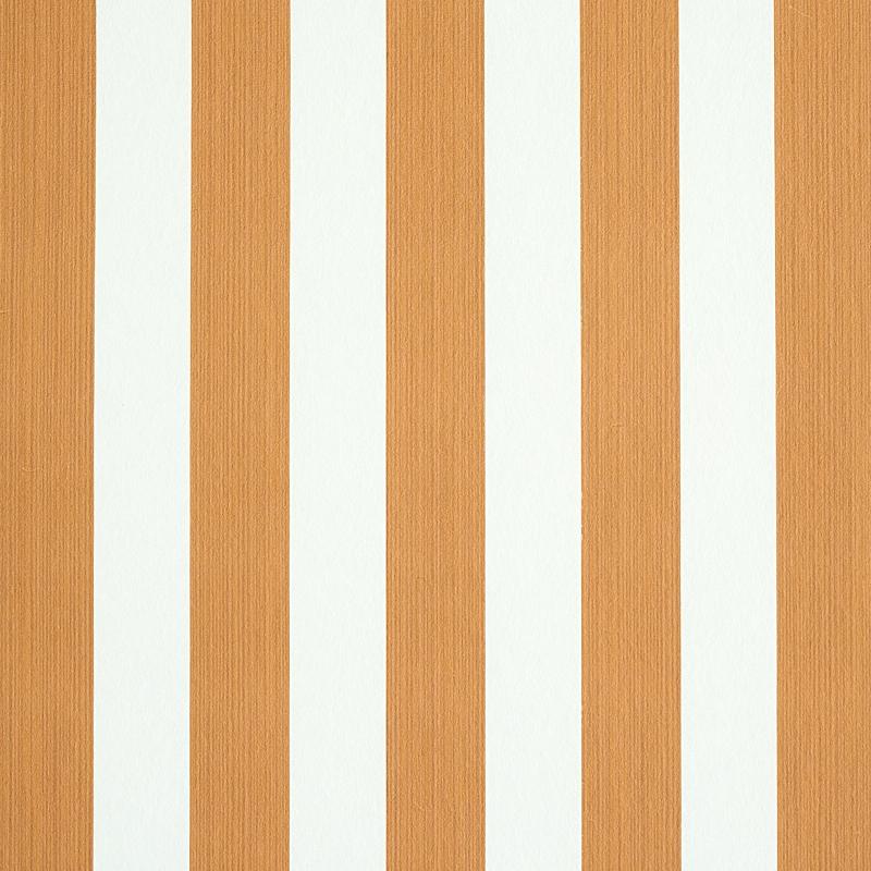 Schumacher Edwin Stripe Medium Butternut Wallpaper