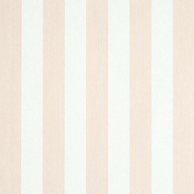 Schumacher Edwin Stripe Medium Blush Wallpaper