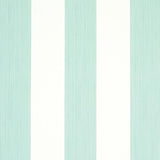 Schumacher Edwin Stripe Wide Seaglass Wallpaper