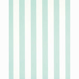 Schumacher Edwin Stripe Wide Seaglass Wallpaper