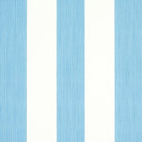 Schumacher Edwin Stripe Wide Ocean Wallpaper