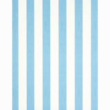Schumacher Edwin Stripe Wide Ocean Wallpaper