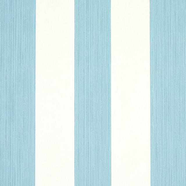 Schumacher Edwin Stripe Wide Slate Wallpaper