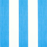 Schumacher Edwin Stripe Wide Cobalt Wallpaper