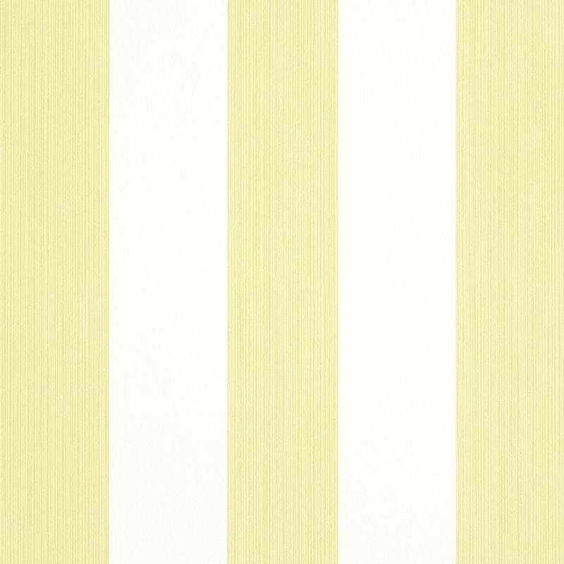 Schumacher Edwin Stripe Wide Citron Wallpaper