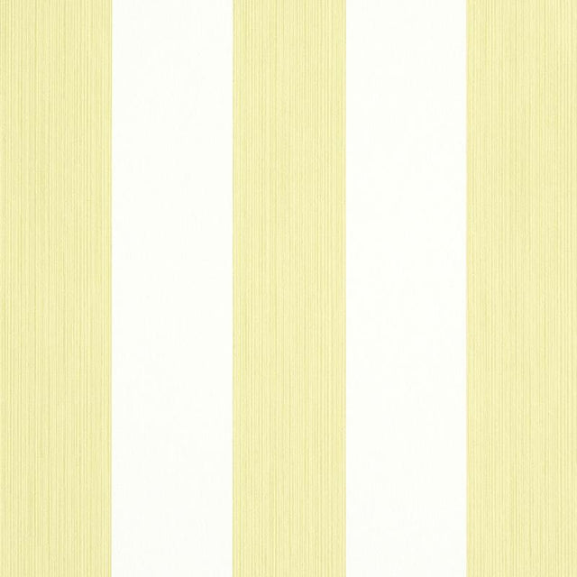 Schumacher Edwin Stripe Wide Citron Wallpaper