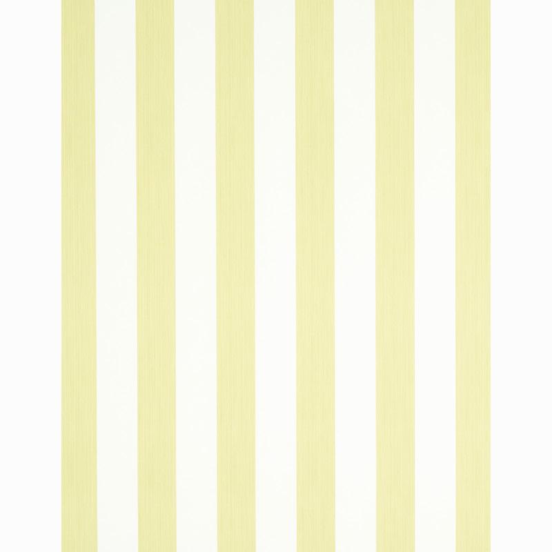 Schumacher Edwin Stripe Wide Citron Wallpaper