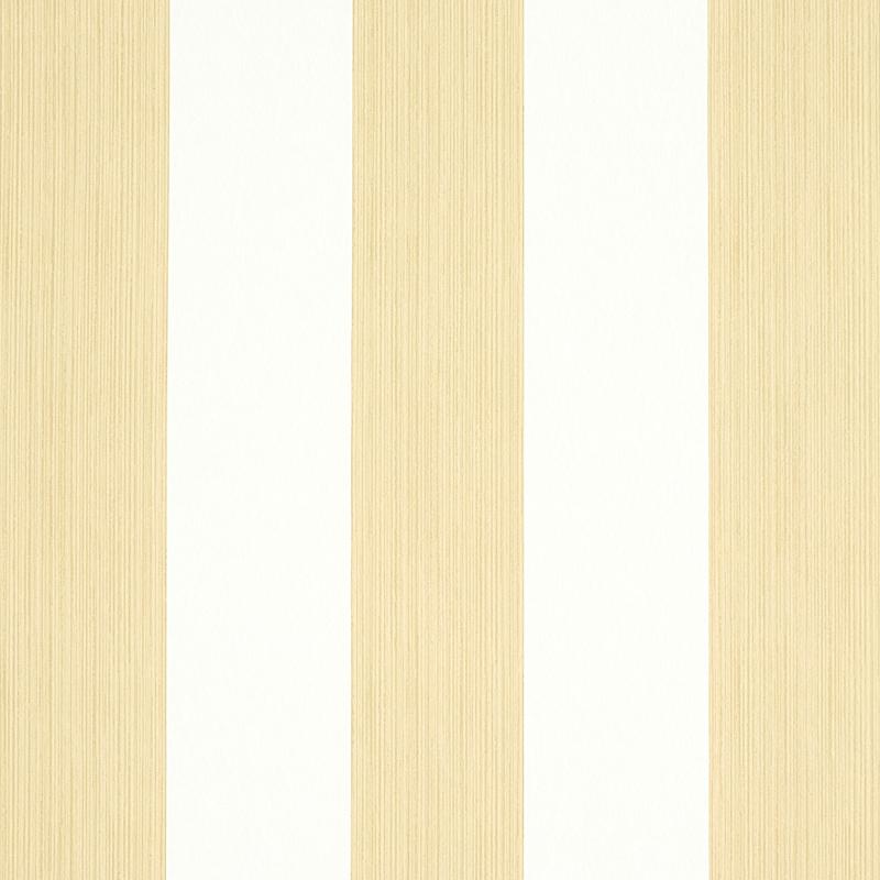 Schumacher Edwin Stripe Wide Sand Wallpaper