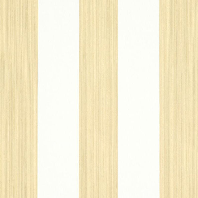 Schumacher Edwin Stripe Wide Sand Wallpaper