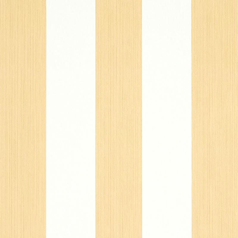 Schumacher Edwin Stripe Wide Wheat Wallpaper
