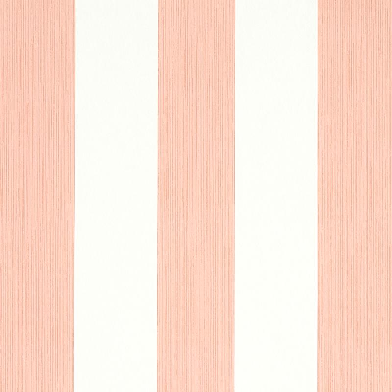 Schumacher Edwin Stripe Wide Pink Wallpaper