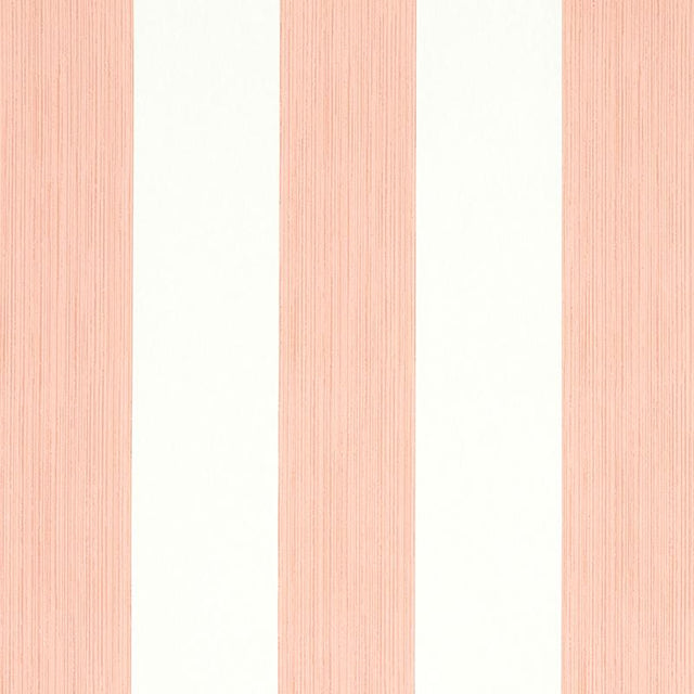 Schumacher Edwin Stripe Wide Pink Wallpaper