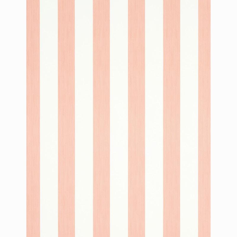 Schumacher Edwin Stripe Wide Pink Wallpaper