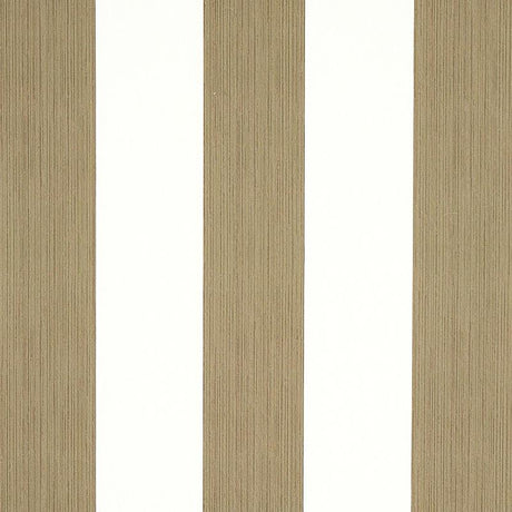 Schumacher Edwin Stripe Wide Mushroom Wallpaper
