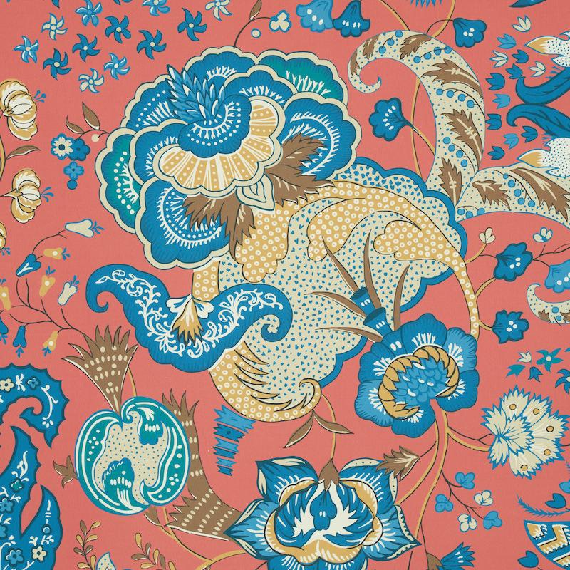 Schumacher Majorelle Red Wallpaper