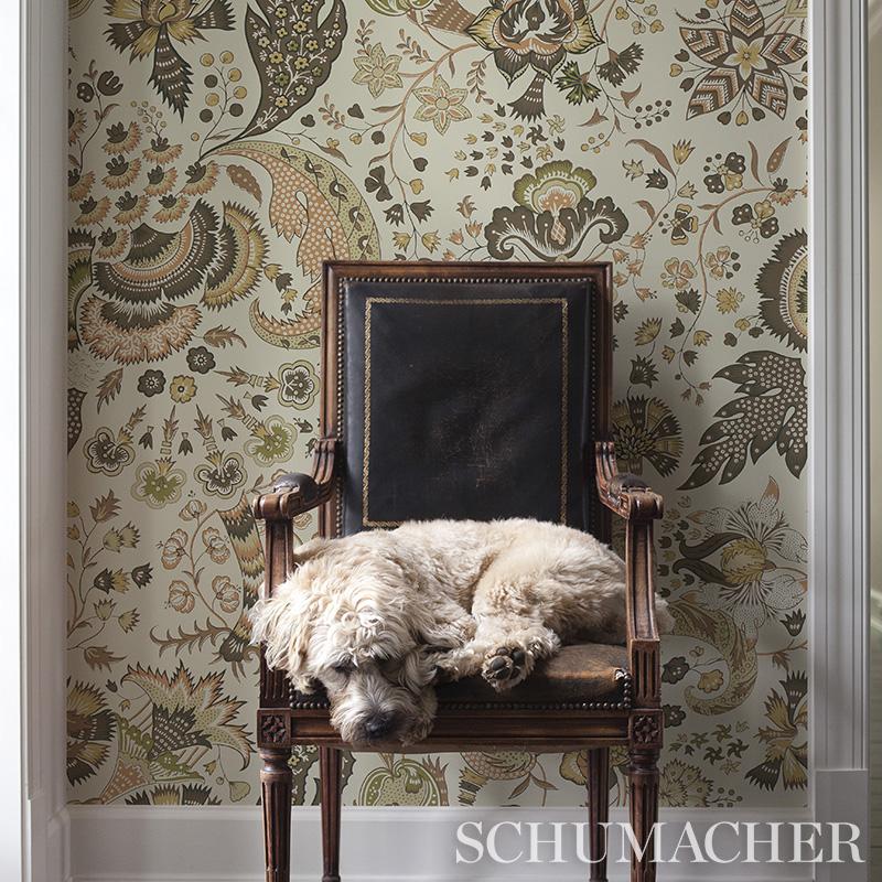 Schumacher Majorelle Red Wallpaper