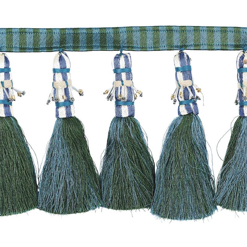 Schumacher Peacock & Green Antony Tassel Trim