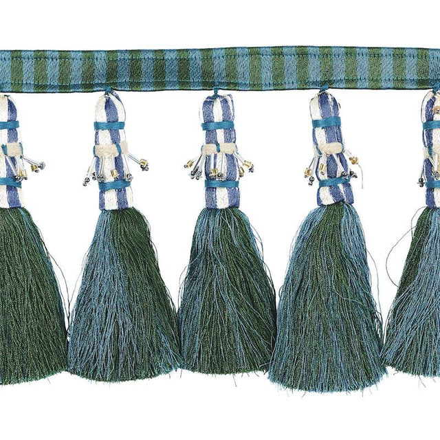 Schumacher Peacock & Green Antony Tassel Trim