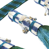 Schumacher Antony Tassel Peacock & Green Trim