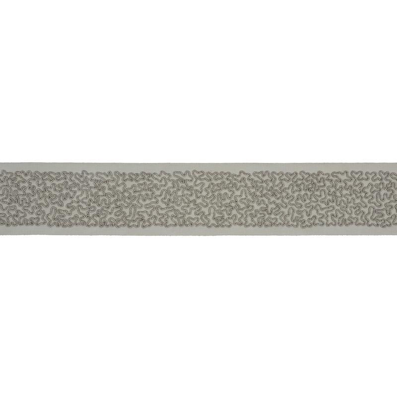 Schumacher Gunmetal Vermicelli Beaded Tape