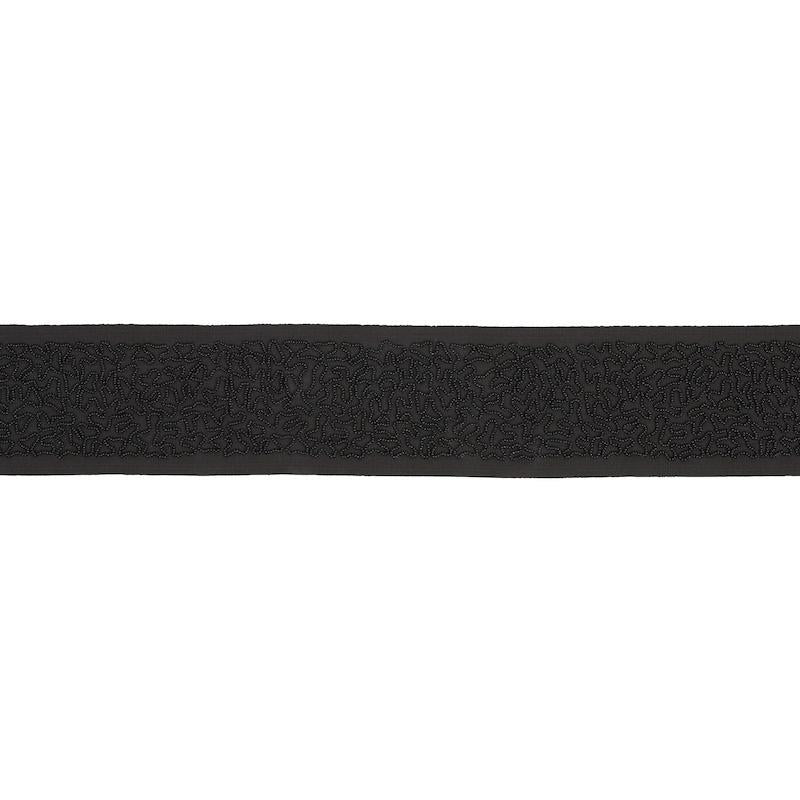 Schumacher Black Vermicelli Beaded Tape