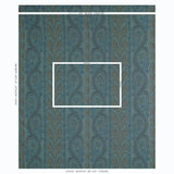 Schumacher Chatelaine Paisley Blue Fabric