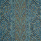 Schumacher Chatelaine Paisley Blue Fabric