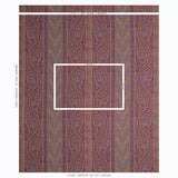 Schumacher Chatelaine Paisley Magenta Fabric
