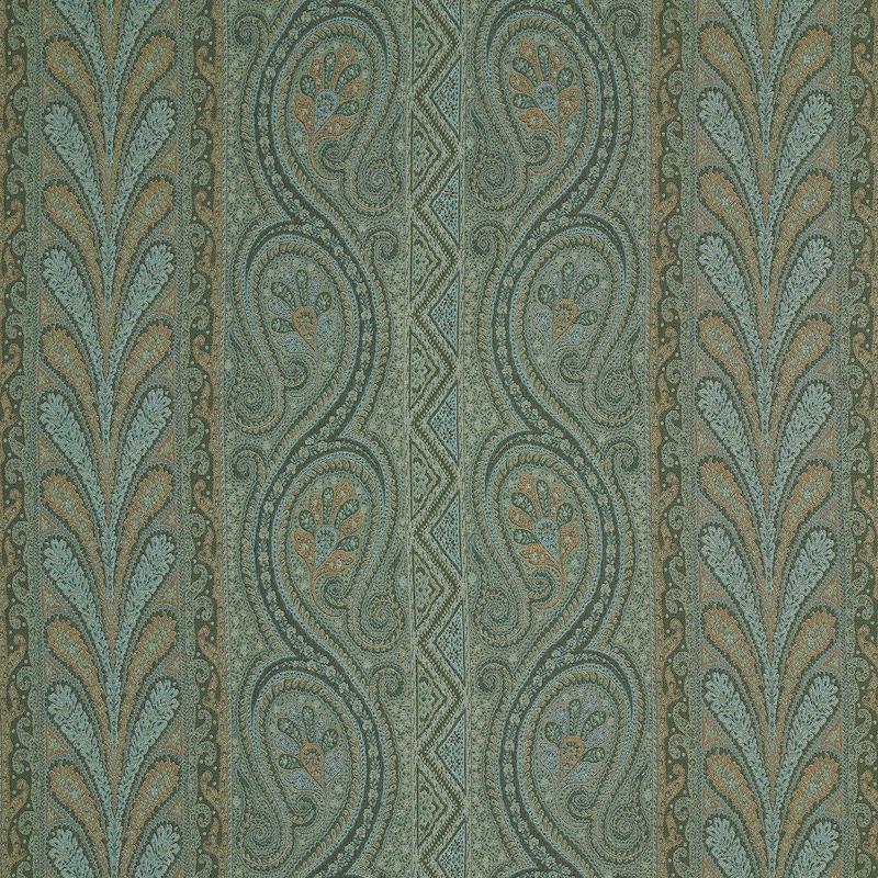 Schumacher Chatelaine Paisley Jade Fabric