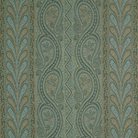 Schumacher Chatelaine Paisley Jade Fabric