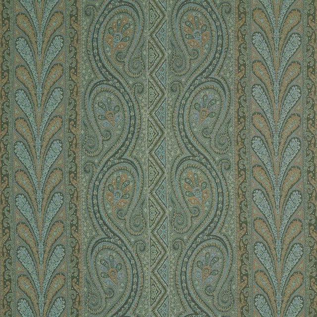 Schumacher Chatelaine Paisley Jade Fabric