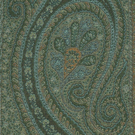 Schumacher Chatelaine Paisley Jade Fabric