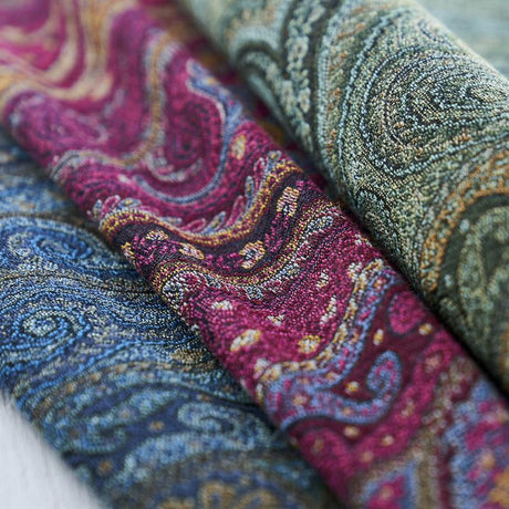 Schumacher Chatelaine Paisley Jade Fabric