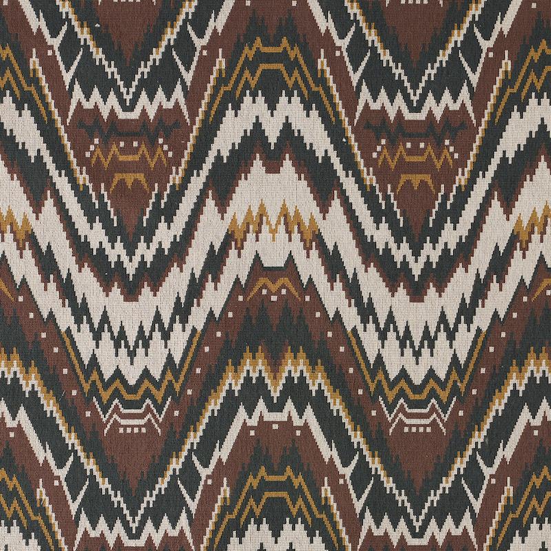 Schumacher Tauride Pingl Brown Fabric
