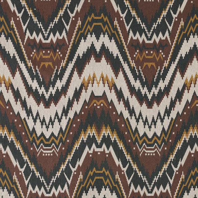 Schumacher Tauride Pingl Brown Fabric