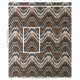 Schumacher Tauride Pingl Brown Fabric