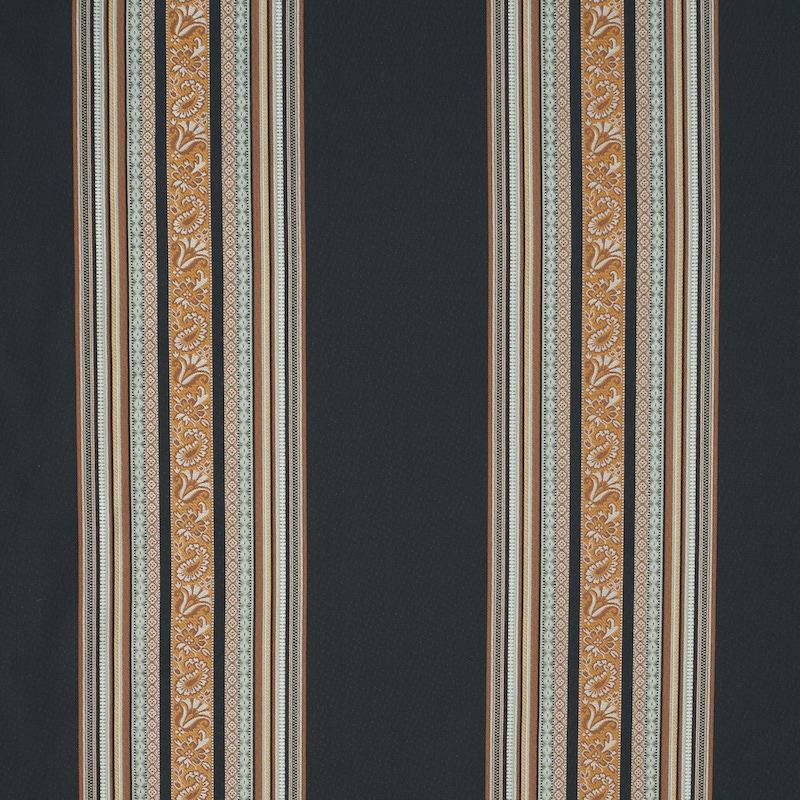 Schumacher Markova Stripe Black Fabric