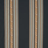 Schumacher Markova Stripe Black Fabric