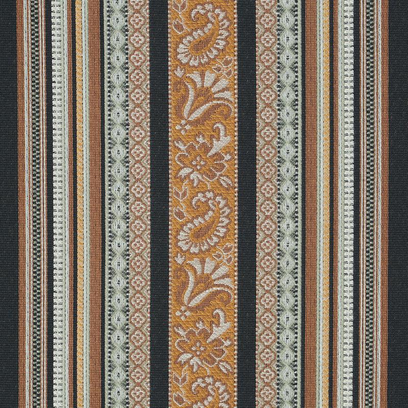 Schumacher Markova Stripe Black Fabric