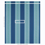 Schumacher Markova Stripe Navy Fabric
