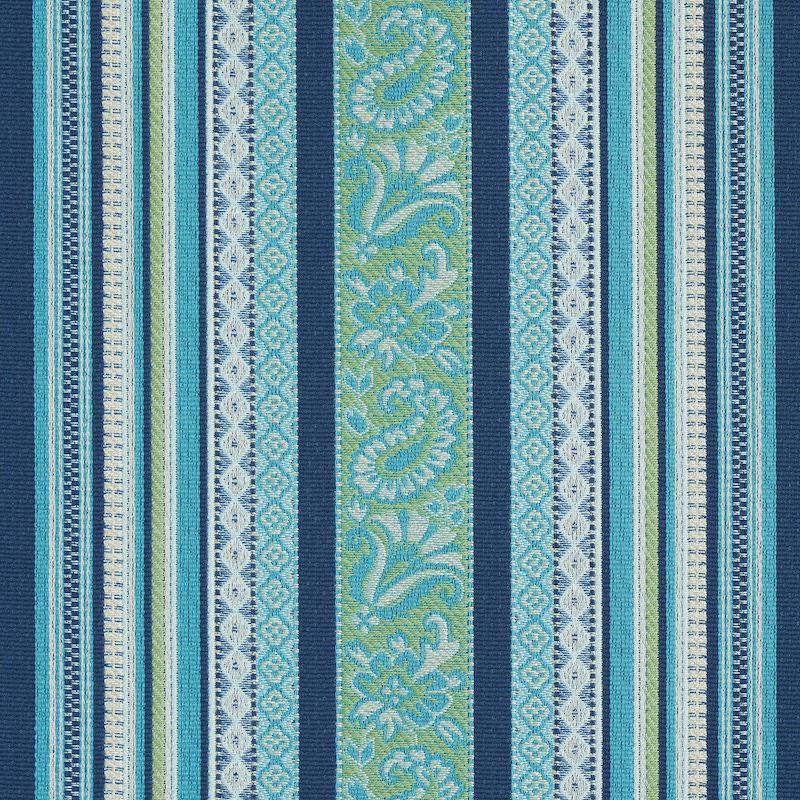 Schumacher Markova Stripe Navy Fabric