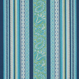 Schumacher Markova Stripe Navy Fabric