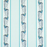 Schumacher Aleksy Stripe Teal Fabric