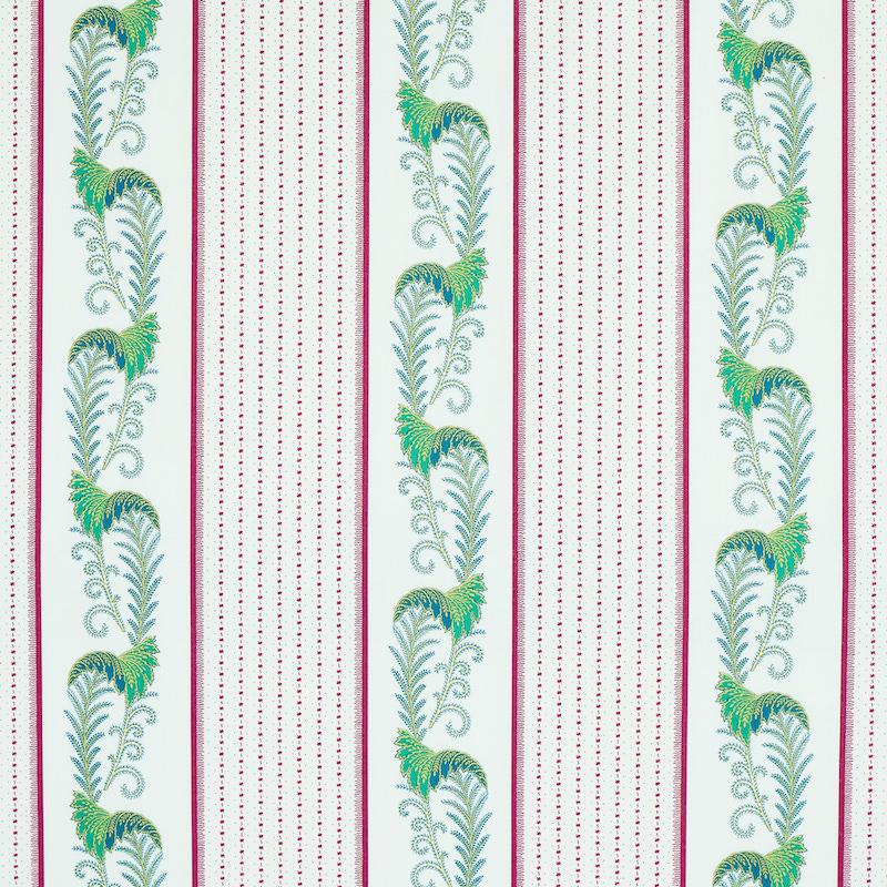 Schumacher Aleksy Stripe Plum Fabric