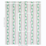 Schumacher Aleksy Stripe Plum Fabric