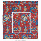 Schumacher Majorelle Velvet Red Fabric