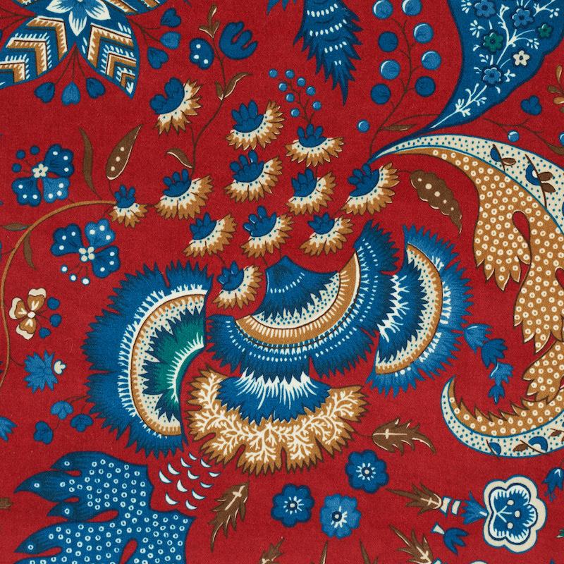 Schumacher Majorelle Velvet Red Fabric