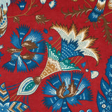 Schumacher Majorelle Velvet Red Fabric