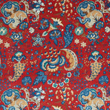 Schumacher Majorelle Velvet Red Fabric